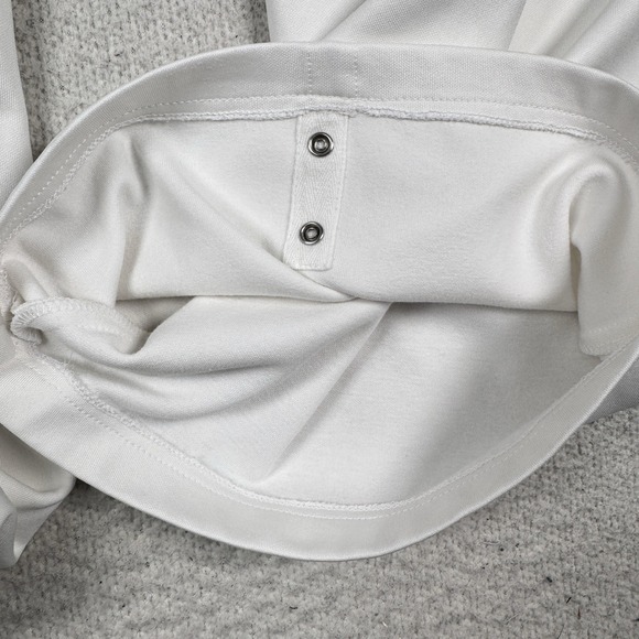 Tibi Active Knit Wide Leg Pull On Pants White Oversized Women's Large *Read - Picture 10 of 12